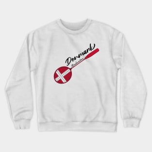 Denmark Badminton Racquet Sports (Denmark) Flag Country Crewneck Sweatshirt